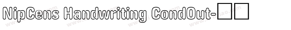 NipCens Handwriting CondOut字体转换